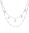 KarmaKarma Double Necklace Dots 5 Discus Zilver (T86)
