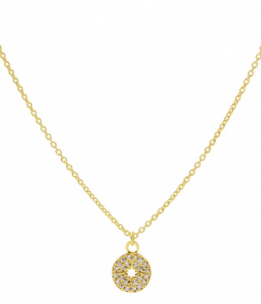 Karma  Karma Necklace Diamond Disc Gold colored Gold colored silver colored (T226)