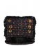 Kurt Geiger  Tweed Mini Kensington X Bag Black Leather (00)