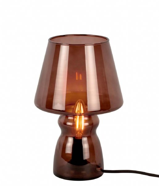 Leitmotiv Bordlampe Table lamp Classic Glass Chocolate Brown (LM1977DB)