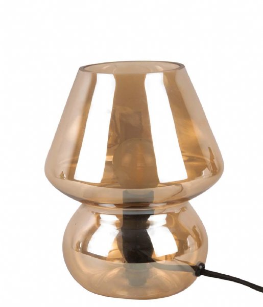 Leitmotiv Bordlampe Table lamp Glass Vintage Amber Brown (LM1978BR)