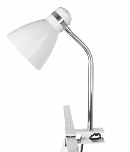 Leitmotiv Bordlampe Clip On Lamp Study Metal White (LM1292)
