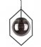 Leitmotiv Hængende lampe Pendant lamp Diamond Framed glass Dark grey (LM1884GY)