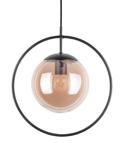 Leitmotiv Hængende lampe Pendant lamp Round Framed Amber brown (LM1885BR)