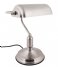 Leitmotiv Bordlampe Table lamp Bank iron Iron nickel (LM1890SI)