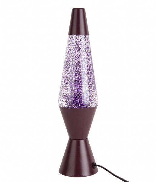 Leitmotiv Bordlampe Table lamp Glitter Dark Purple (LM1921PU)