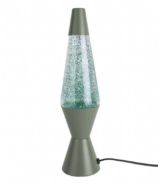Leitmotiv Bordlampe Table lamp Glitter Jungle Green (LM1921GR)