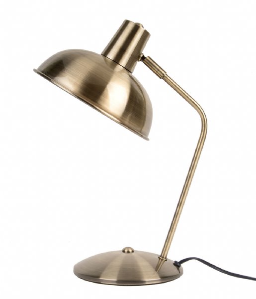 Leitmotiv Bordlampe Table lamp Hood iron Gold (LM1564)