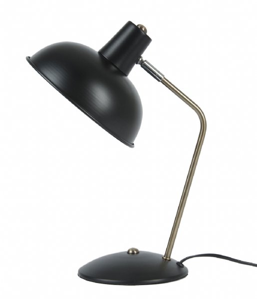 Leitmotiv Bordlampe Table lamp Hood iron Black (LM1309)