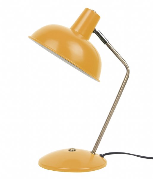 Leitmotiv Bordlampe Table lamp Hood metal matt Curry yellow (LM1701)