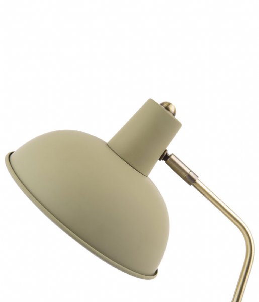 Leitmotiv Bordlampe Table lamp Hood metal matt Olive Green (LM1917OG)
