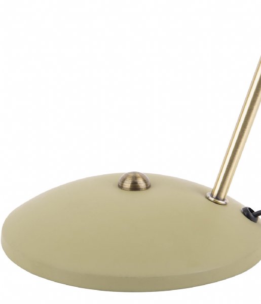 Leitmotiv Bordlampe Table lamp Hood metal matt Olive Green (LM1917OG)