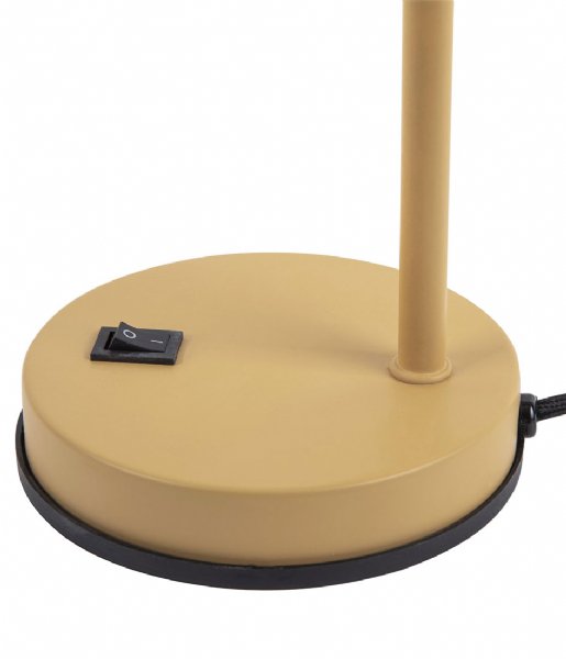 Leitmotiv Bordlampe Table lamp Husk iron Mustard yellow (LM1966YE)