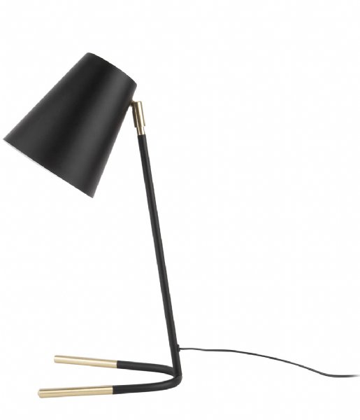 Leitmotiv Bordlampe Table lamp Noble metal black w. gold accents Black (LM1752)