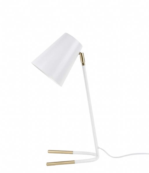 Leitmotiv Bordlampe Table lamp Noble metal white with gold colored accents (LM1753)