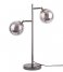 Leitmotiv Bordlampe Table lamp Shimmer grey glass shades Smokey grey (LM1913GY)
