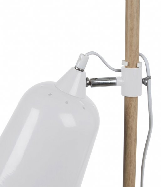 Leitmotiv Bordlampe Table lamp Wood-like metal White (LM1234)