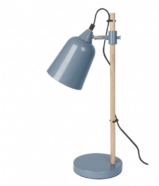 Leitmotiv Bordlampe Table lamp Wood-like metal Jeans blue (LM1235)