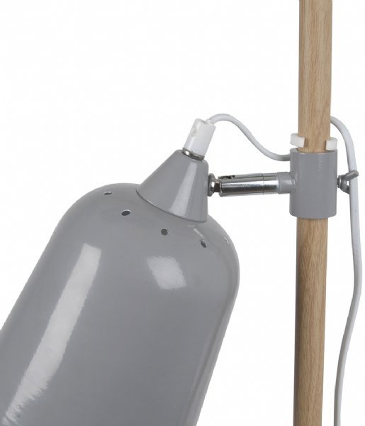 Leitmotiv Bordlampe Table lamp Wood-like metal Mouse grey (LM1236)