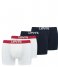 Levi's  Solid Basic Boxer Brief 4P White Navy (002)