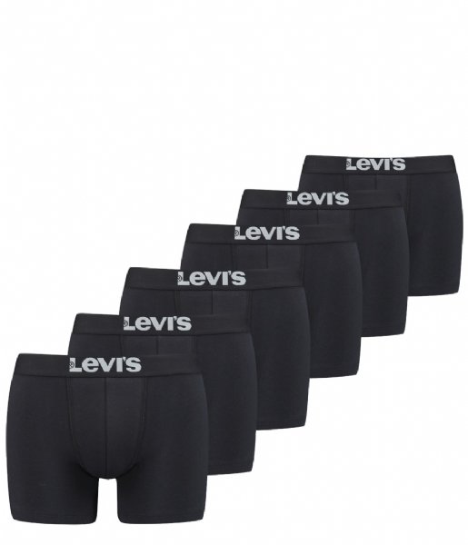 Levi's  Solid Basic Boxer Brief 6P Black Combo (001)