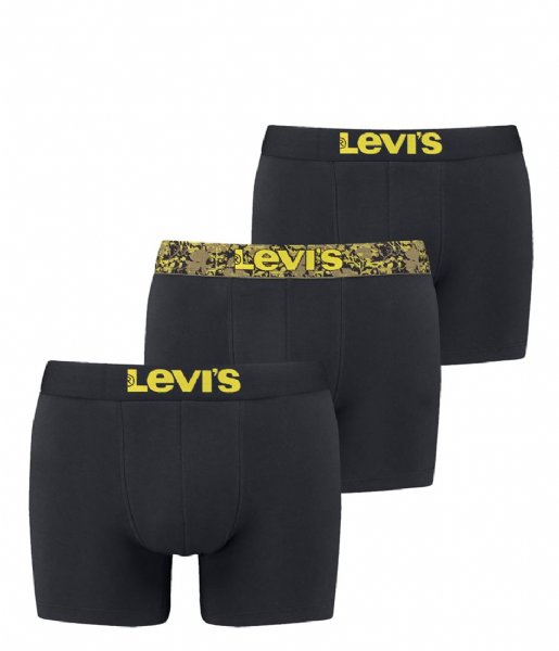 Levi's  Giftbox Pattern Wb Boxer Brief 3-Pack Black Combo (001)