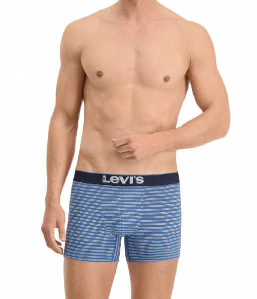 Levi's  Yd Small Stripe Boxer Brief 2P Blue Combo (001)