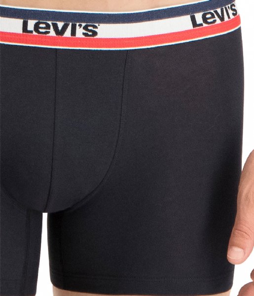 Levi's  Sprtswr Logo Boxer Brief 2P Black (200)
