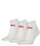 Levi's  Mid Cut Batwing Logo 3-Pack White (300)