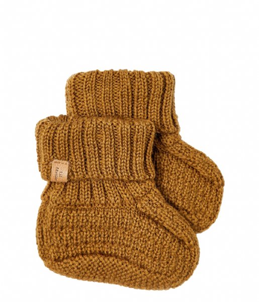 Lil Atelier  Roo Wool Knit Slippers Lil Golden Brown (3739913)
