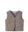 Lil Atelier  Lotus Loose Quilt Vest Quiet Shade (#66676D)