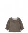 Lil Atelier  Lotus Long Sleeve Loose Shirt Quiet Shade (#66676D)
