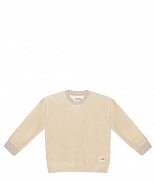 Little Indians  Boxy Sweater Corduroy Cement