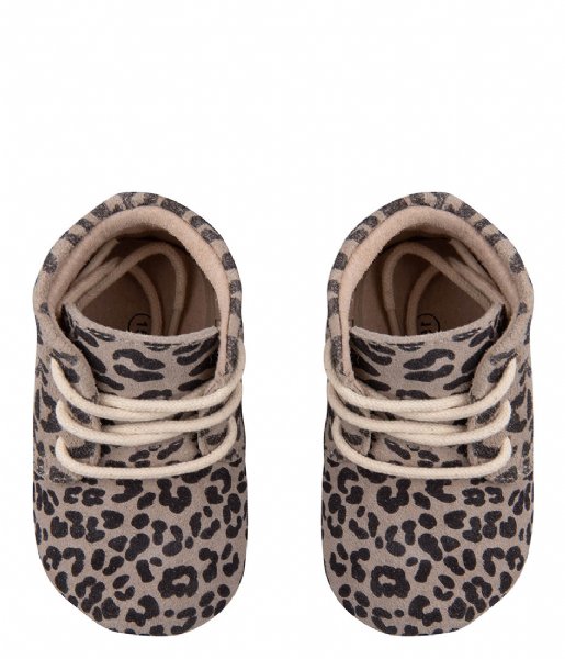 Little Indians  Bootie High Top Small Leopard Taupe