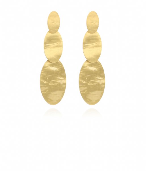 LOTT Gioielli  CL Earring oval double closed Gold Gold plated