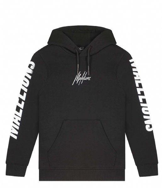 Malelions  Junior Lective Hoodie Black White (904)
