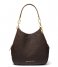 Michael Kors  Lillie Large Chain Shoulder Tote brown acorn & gold colored hardware