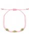 My Jewellery  Armband kralen & ruitjes roze (0800)