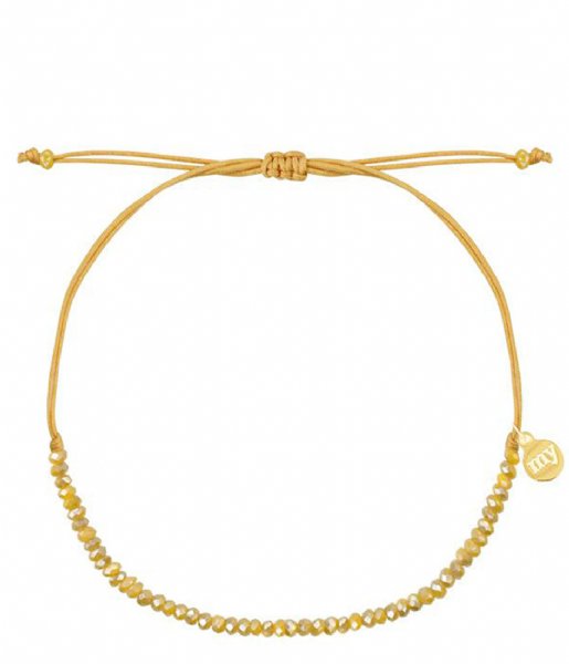 My Jewellery  Crystal beads bracelet geel (0400)