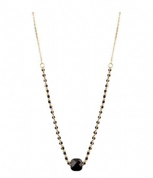 My Jewellery  Enamel Necklace glass - Black goudkleurig (1200)