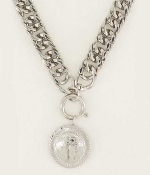 My Jewellery  Schakelketting munt Zilverkleurig (1500)