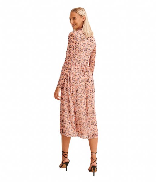 NA-KD  Recycled LS Mesh Dress Floral