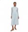 NA-KDRecycled Long Sleeve Mesh Dress Light Blue White Floral