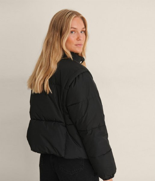 NA-KD  Detachable Sleeve Jacket Black