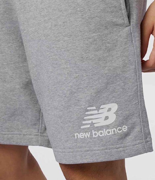 New Balance  NB Essentials Stacked Logo Short Athletic Grey (AG)