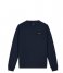 NIK&NIK  Rib Panel Sweatshirt Faded Dark Blue (7027)