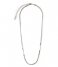 Orelia  Flat Snake Chain Necklace Silver plated