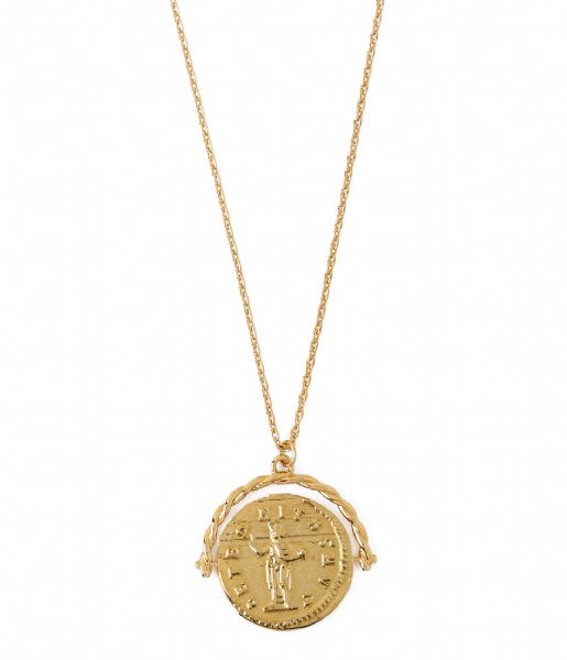 Orelia  Coin Spinner Necklace Gold plated