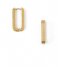 Orelia  Linear Long Link Earrings Gold plated