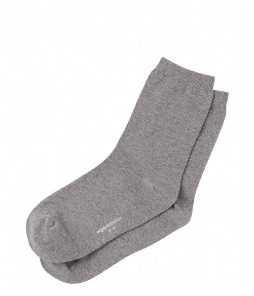 Organic Basics  Organic Cotton Socks 2-pack grey melange